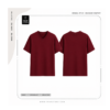 Áo Phông Cổ Tim Màu Đỏ Đô 100% Cotton Form Regular Unisex | MINALA