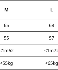 bảng size áo phông MINALA